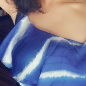 Blue Waves Maxi Dress